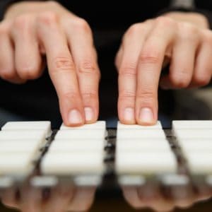 Hip Hop Production making beat on MPC